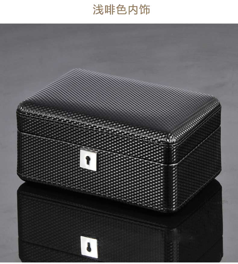 Carbon fiber veneer mechanical watch case