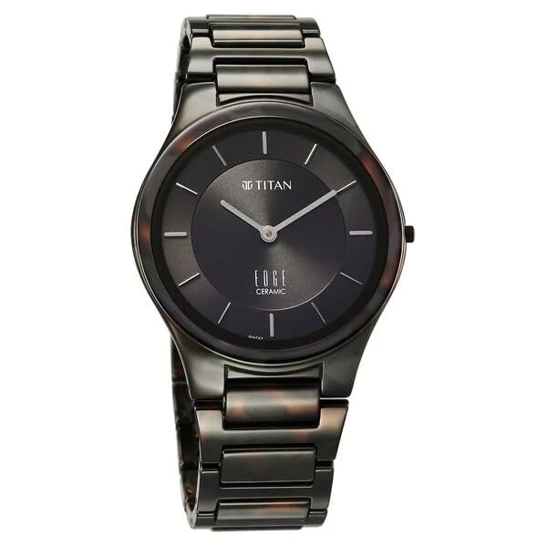 Titan Edge Ceramic Green Dial Analog Ceramic Strap watch for Men-NS1696QC06/NT1696QC06