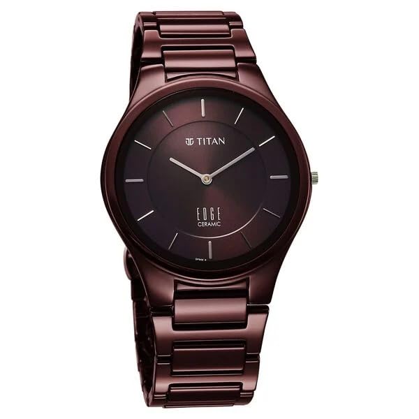 Titan Edge Ceramic Green Dial Analog Ceramic Strap watch for Men-NS1696QC06/NT1696QC06