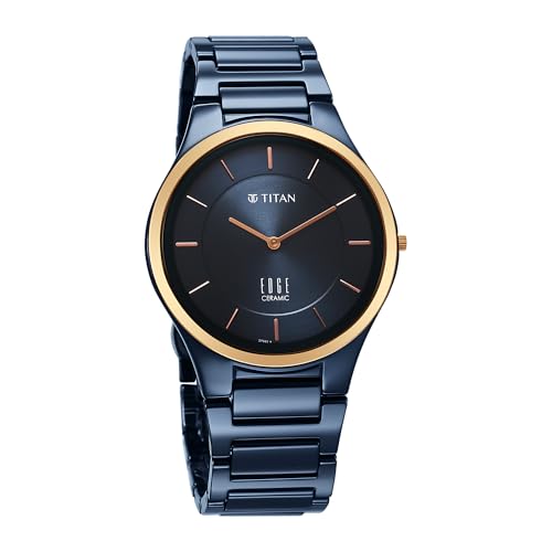 Titan Edge Ceramic Green Dial Analog Ceramic Strap watch for Men-NS1696QC06/NT1696QC06