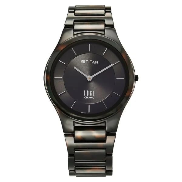 Titan Edge Ceramic Green Dial Analog Ceramic Strap watch for Men-NS1696QC06/NT1696QC06
