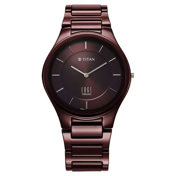 Titan Edge Ceramic Green Dial Analog Ceramic Strap watch for Men-NS1696QC06/NT1696QC06