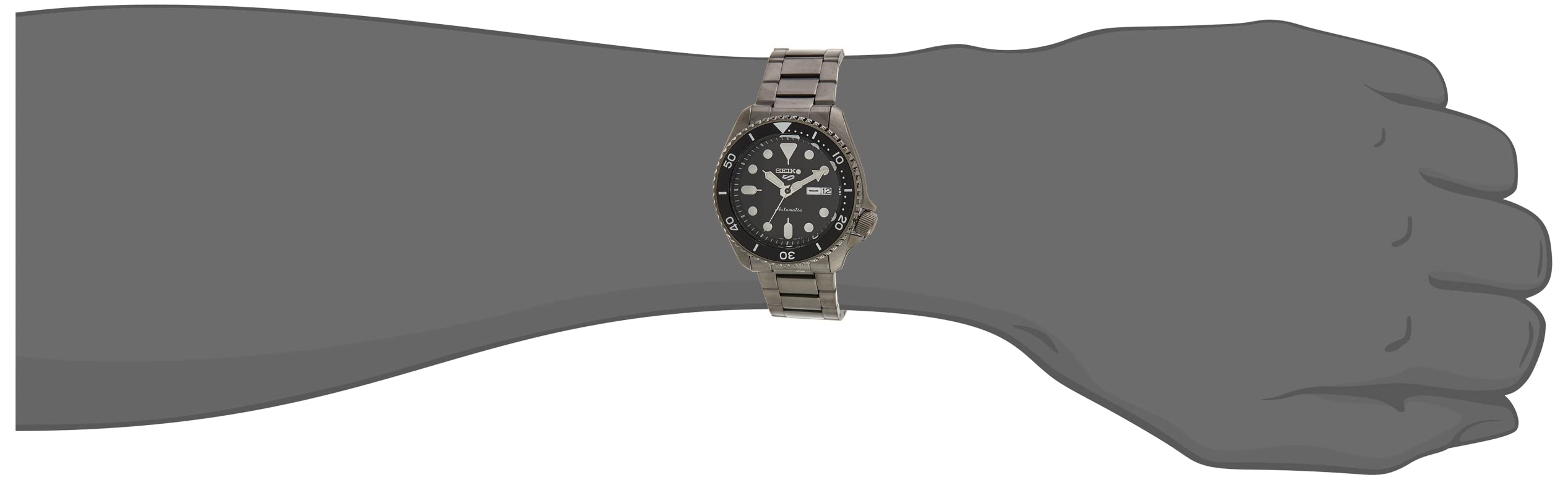 Seiko Analog Black Dial Men's Watch-SRPD55K1