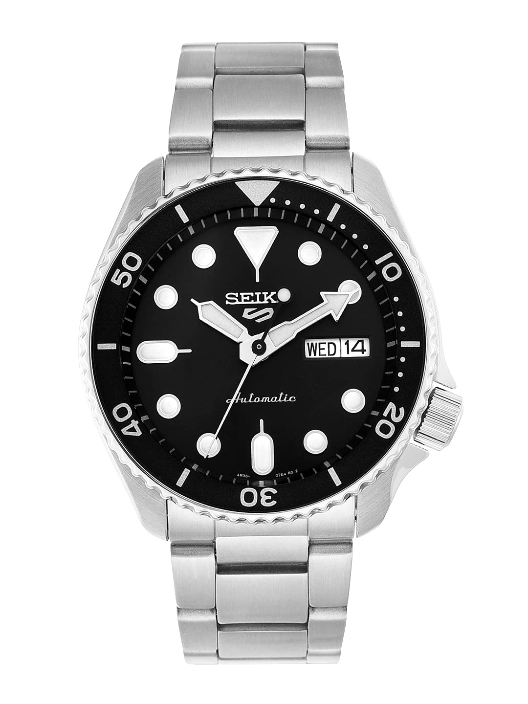Seiko Analog Black Dial Men's Watch-SRPD55K1