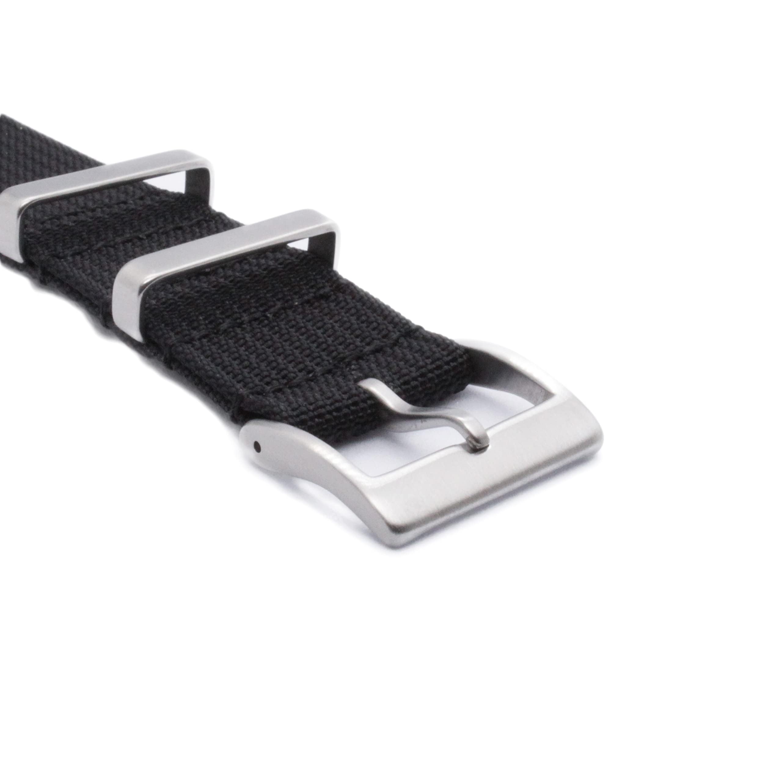 WAMD Ribbed Nylon NATO Watch Strap/Watch Band - 18mm, 20mm and 22mm NATO Watch Straps - Multicolor Options