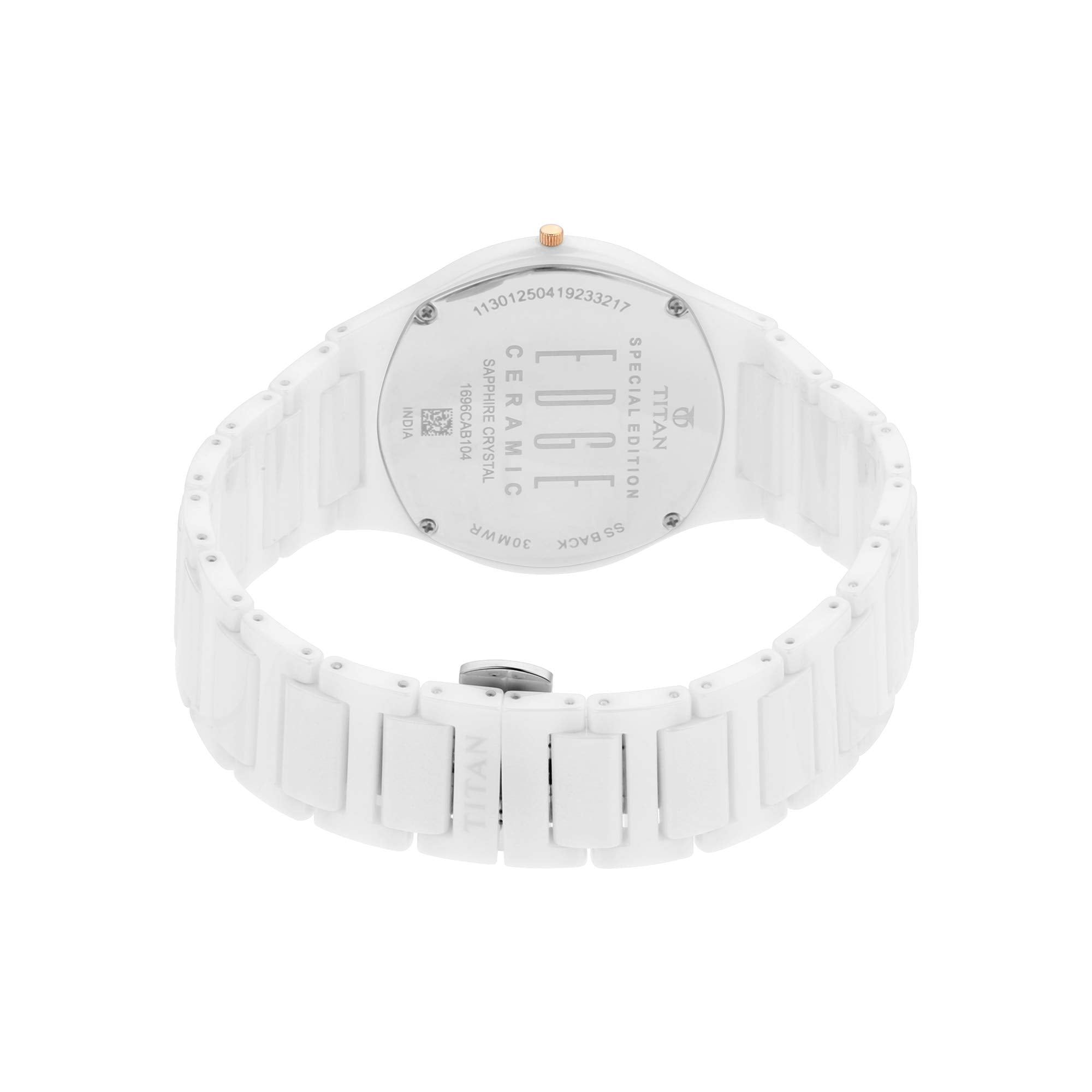 Titan Edge Ceramic Green Dial Analog Ceramic Strap watch for Men-NS1696QC06/NT1696QC06