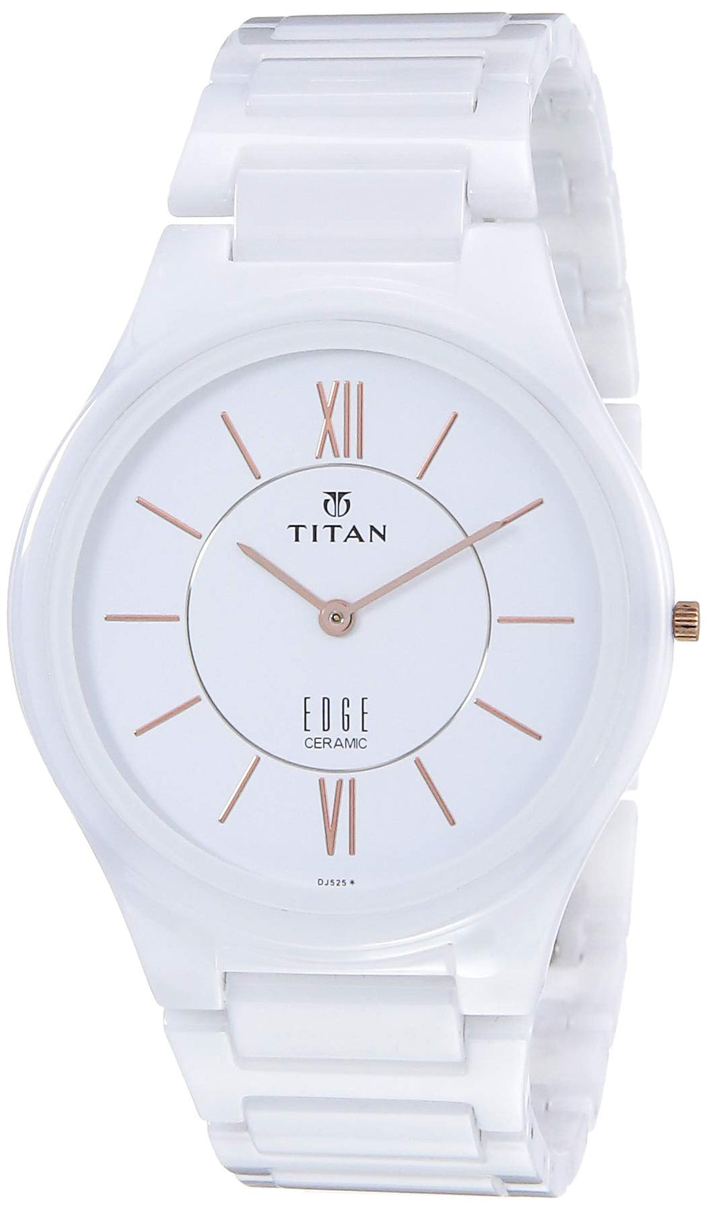 Titan Edge Ceramic Green Dial Analog Ceramic Strap watch for Men-NS1696QC06/NT1696QC06