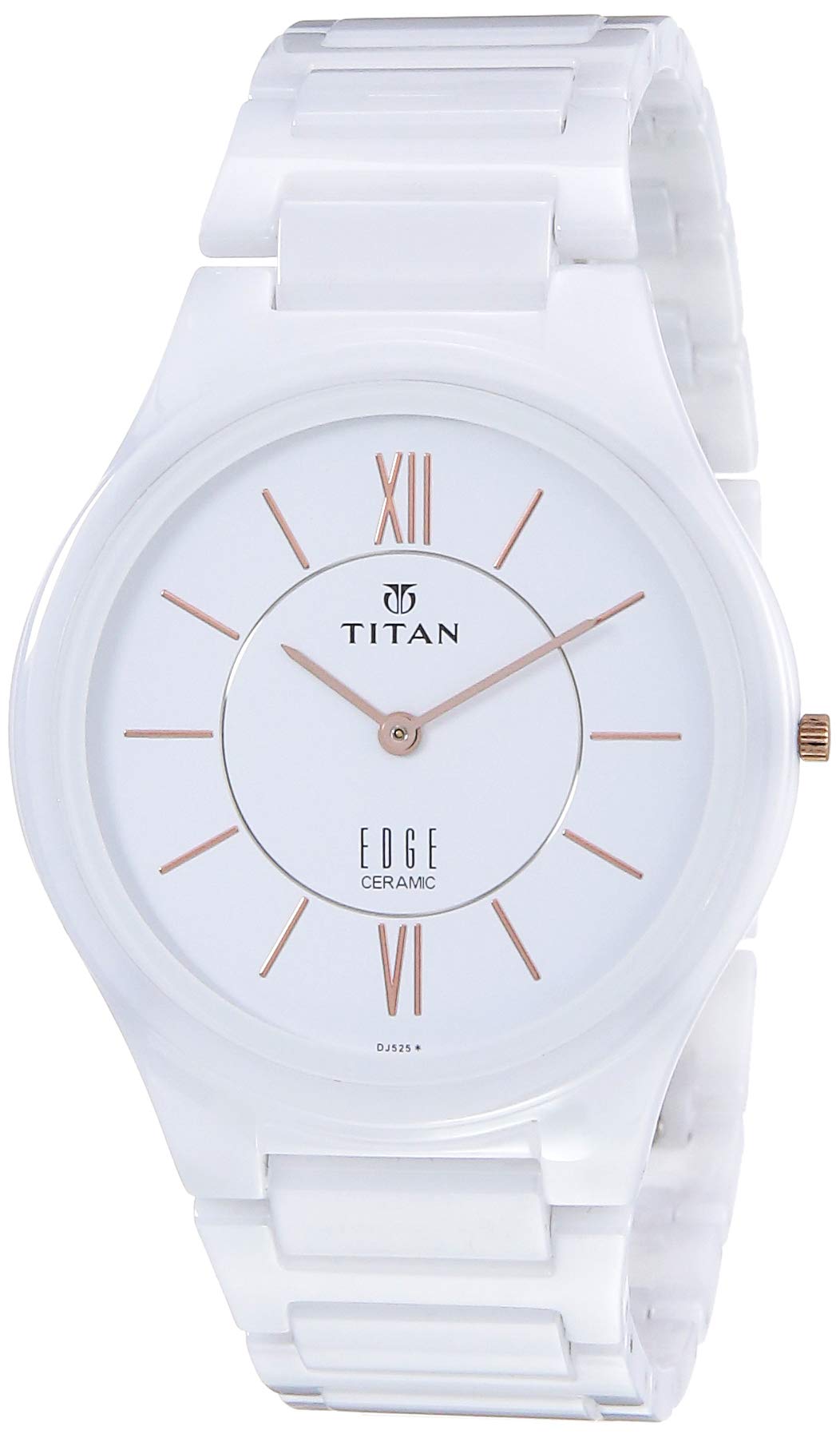 Titan Edge Ceramic Green Dial Analog Ceramic Strap watch for Men-NS1696QC06/NT1696QC06