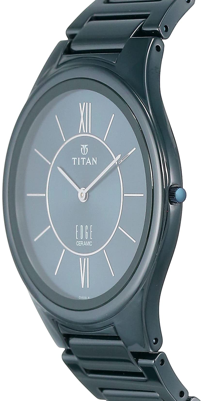 Titan Edge Ceramic Green Dial Analog Ceramic Strap watch for Men-NS1696QC06/NT1696QC06