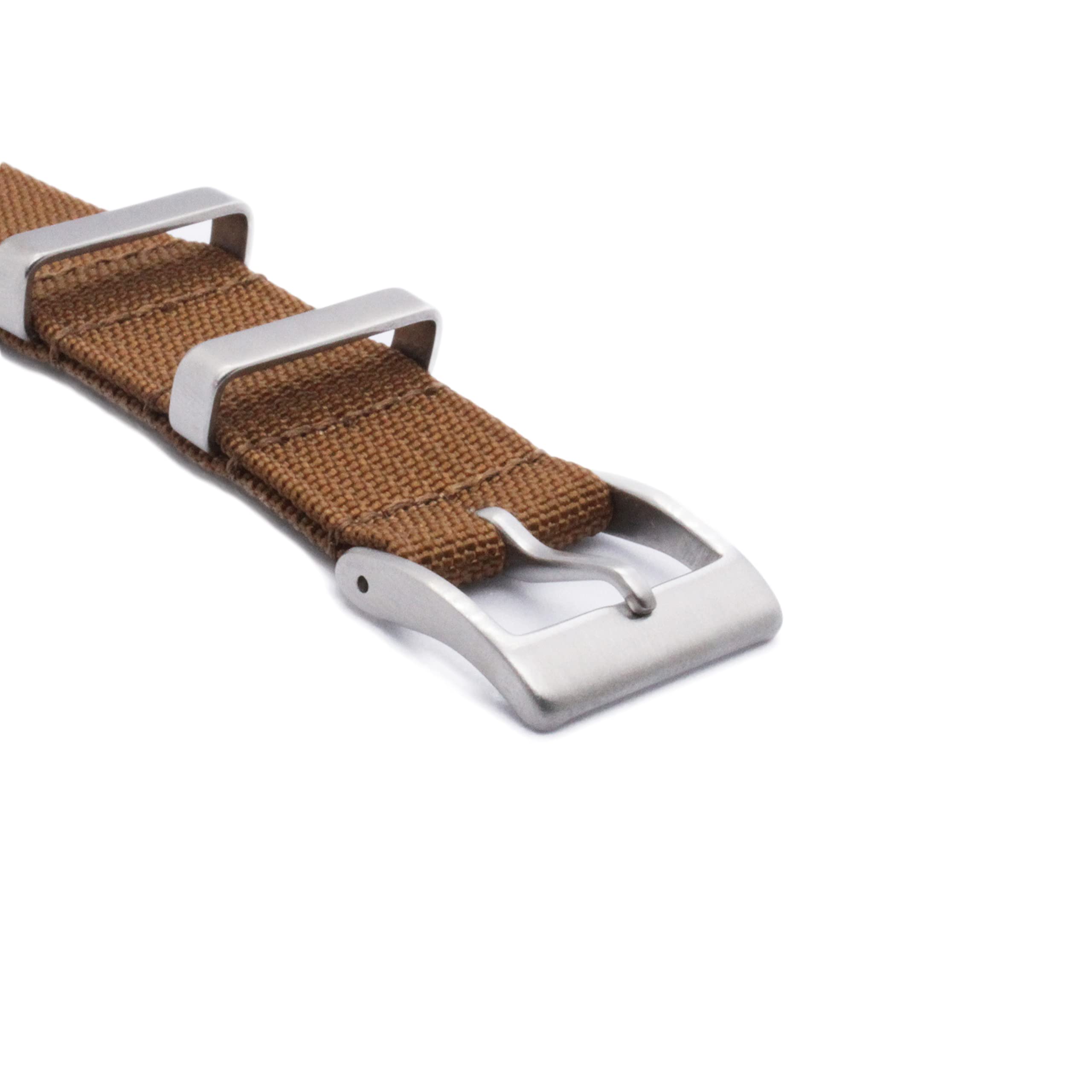WAMD Ribbed Nylon NATO Watch Strap/Watch Band - 18mm, 20mm and 22mm NATO Watch Straps - Multicolor Options