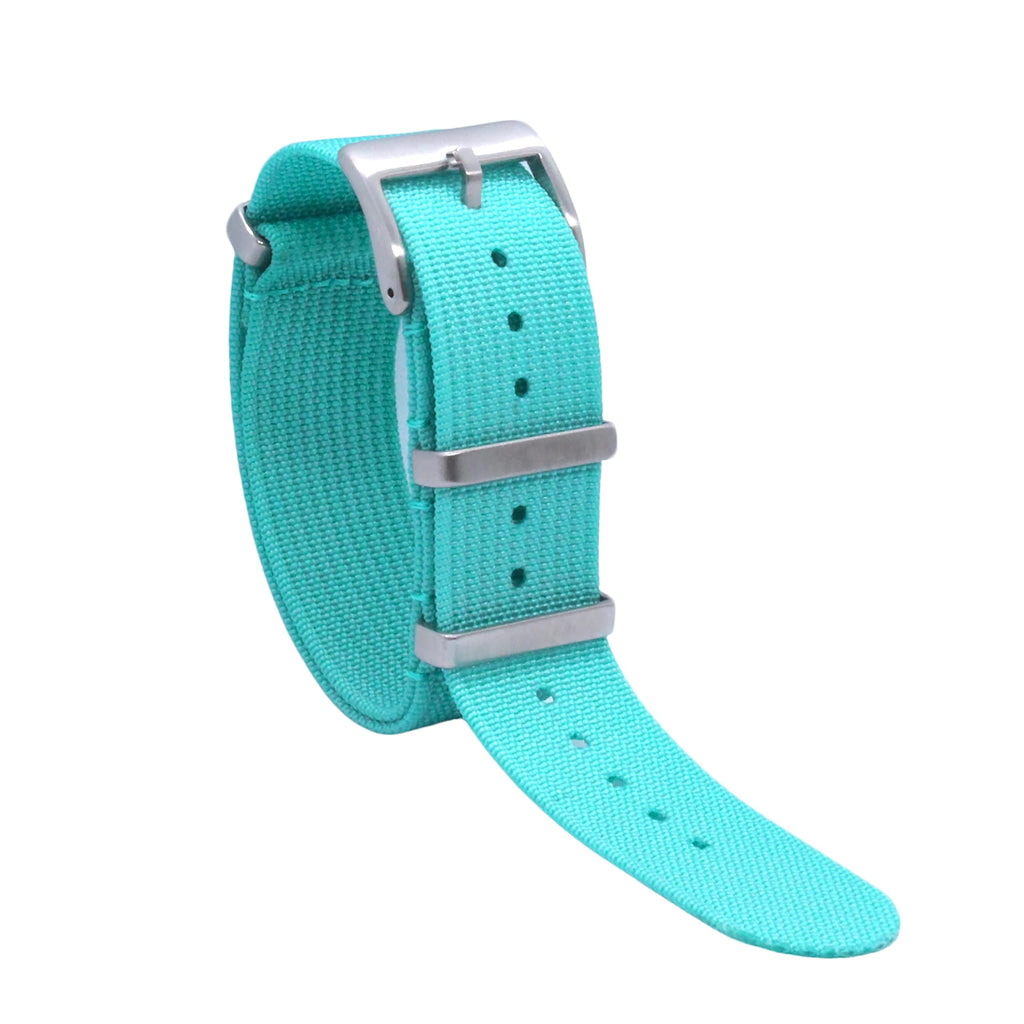 WAMD Ribbed Nylon NATO Watch Strap/Watch Band - 18mm, 20mm and 22mm NATO Watch Straps - Multicolor Options