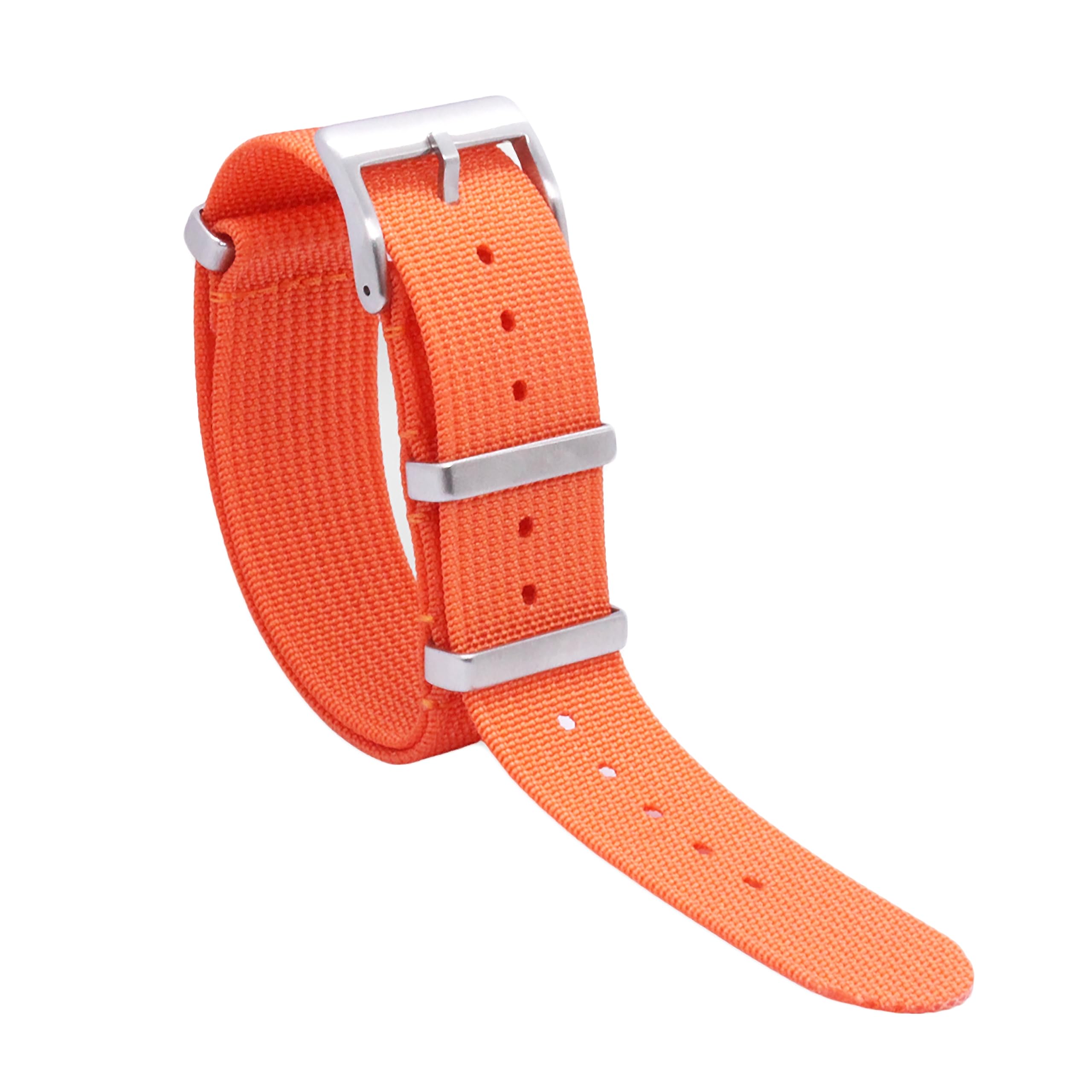 WAMD Ribbed Nylon NATO Watch Strap/Watch Band - 18mm, 20mm and 22mm NATO Watch Straps - Multicolor Options