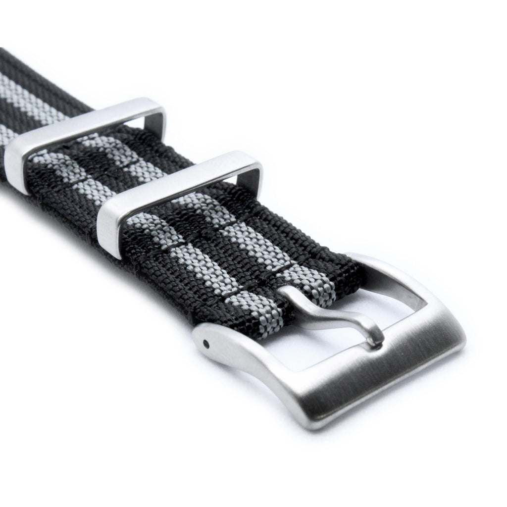 WAMD Ribbed Nylon NATO Watch Strap/Watch Band - 18mm, 20mm and 22mm NATO Watch Straps - Multicolor Options