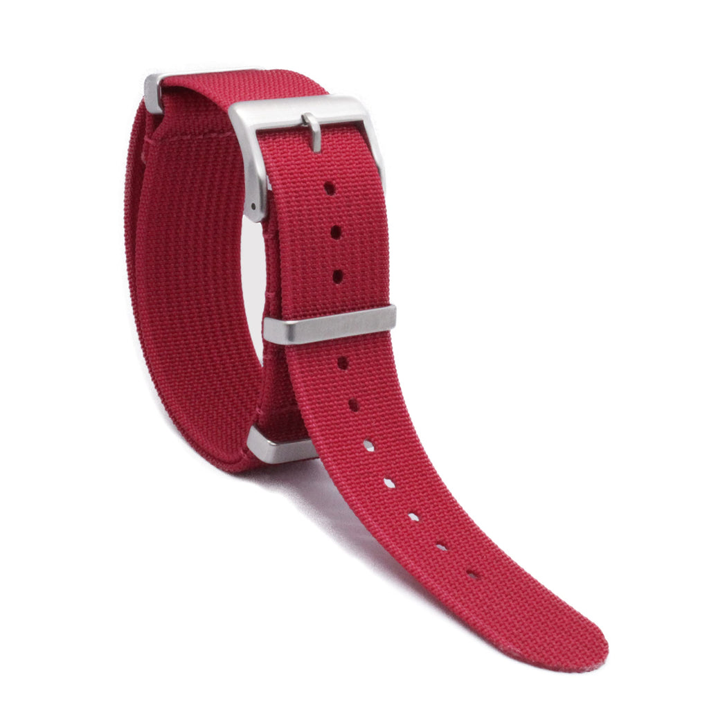 WAMD Ribbed Nylon NATO Watch Strap/Watch Band - 18mm, 20mm and 22mm NATO Watch Straps - Multicolor Options