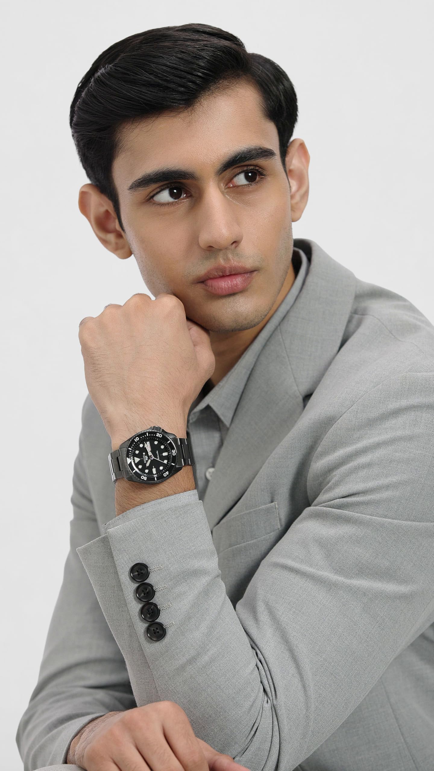 Seiko Analog Black Dial Men's Watch-SRPD55K1