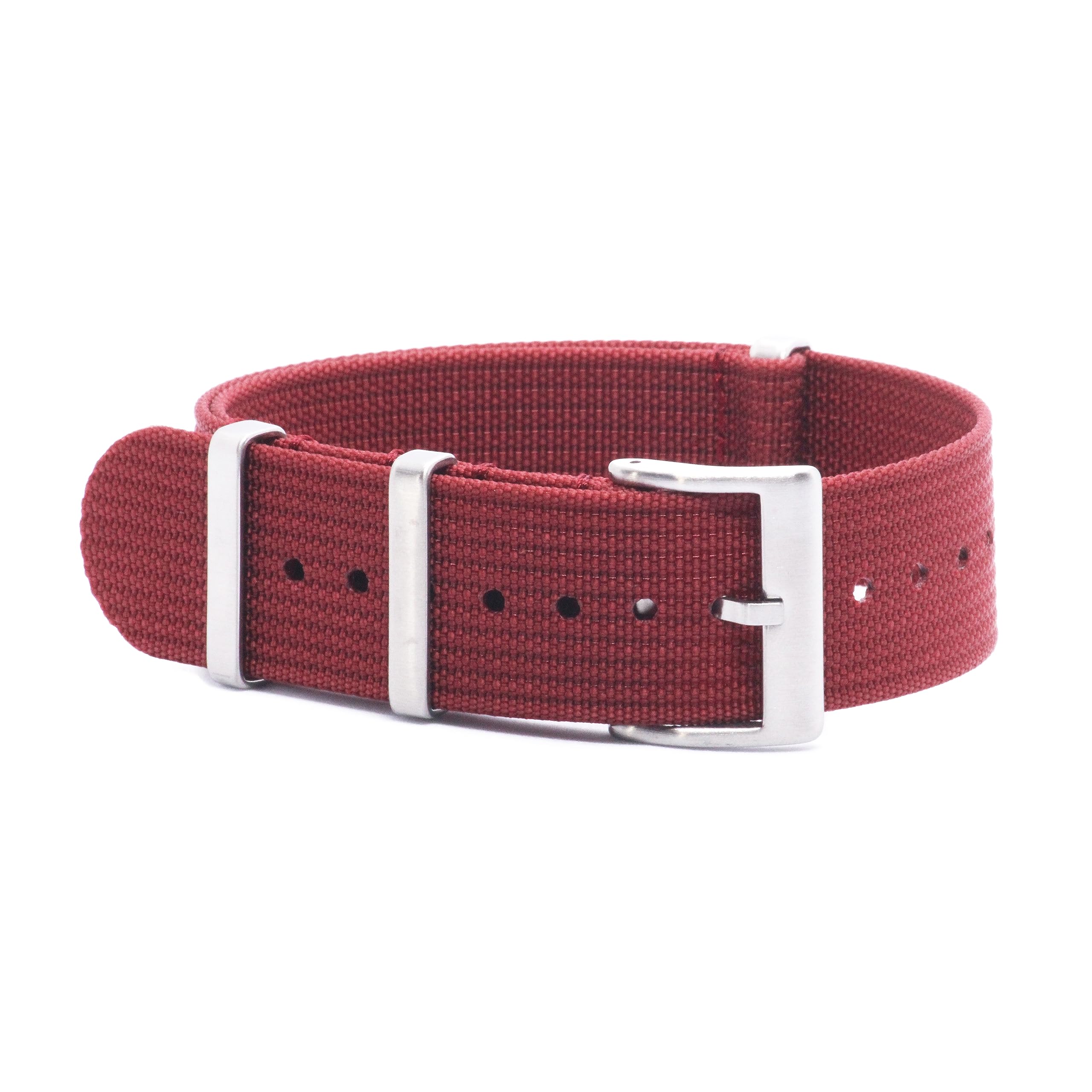 WAMD Ribbed Nylon NATO Watch Strap/Watch Band - 18mm, 20mm and 22mm NATO Watch Straps - Multicolor Options