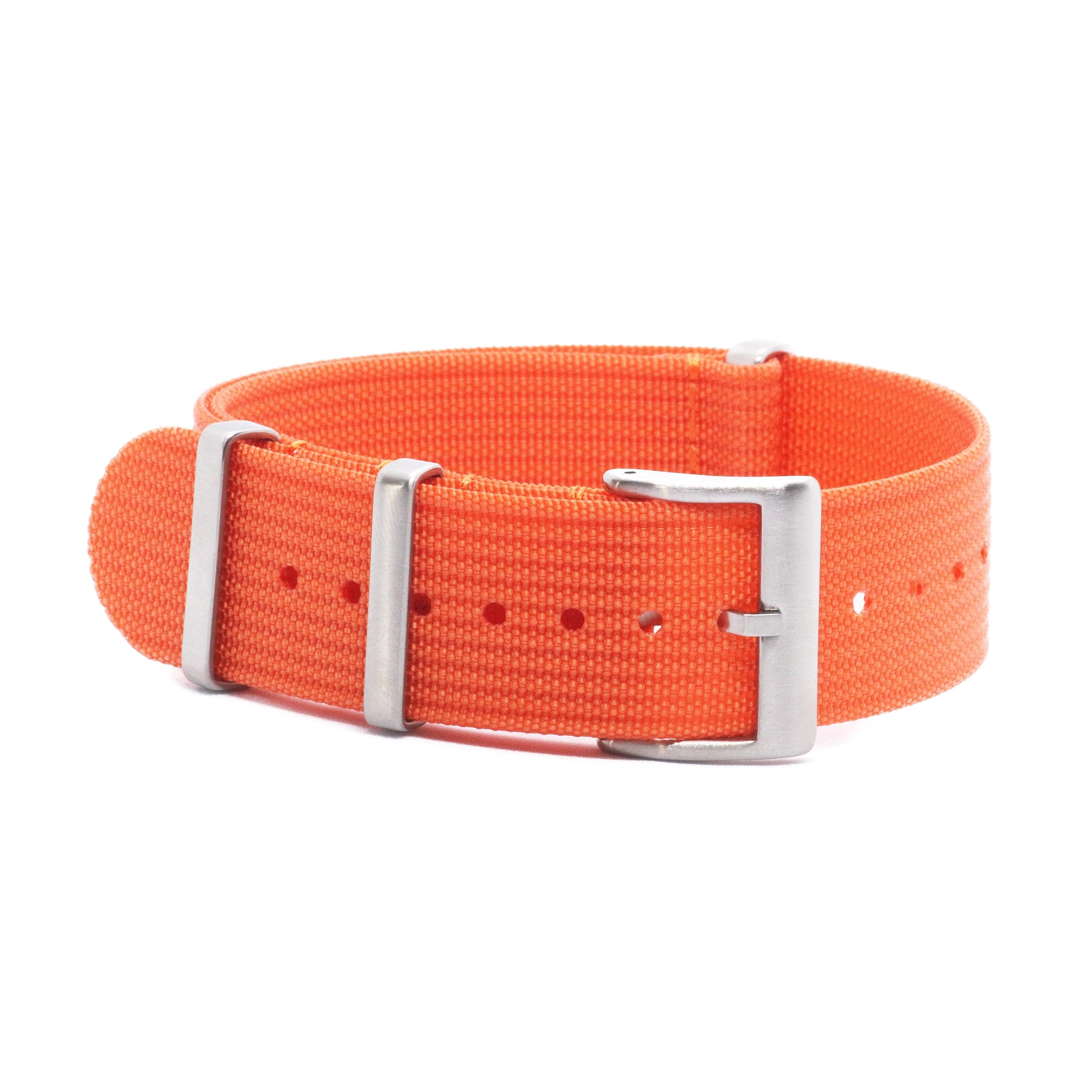 WAMD Ribbed Nylon NATO Watch Strap/Watch Band - 18mm, 20mm and 22mm NATO Watch Straps - Multicolor Options