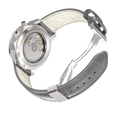 Grey Leather - Steel Clasp