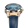 Blue Leather - Rosegold Clasp